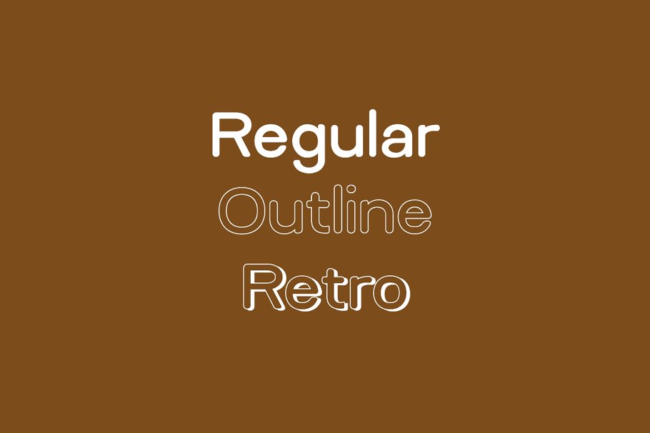Relica Rounded Retro Font preview